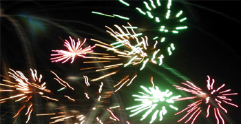 Strontium imparts a crimson color to fireworks
