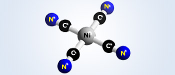 Ni(CN)4 (Square planar)