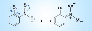 Delocalized structures of Ortho–Nitrophenol