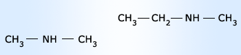 Dimethylamine and Ethyl methyl amine