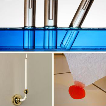 Capillary action of liquids