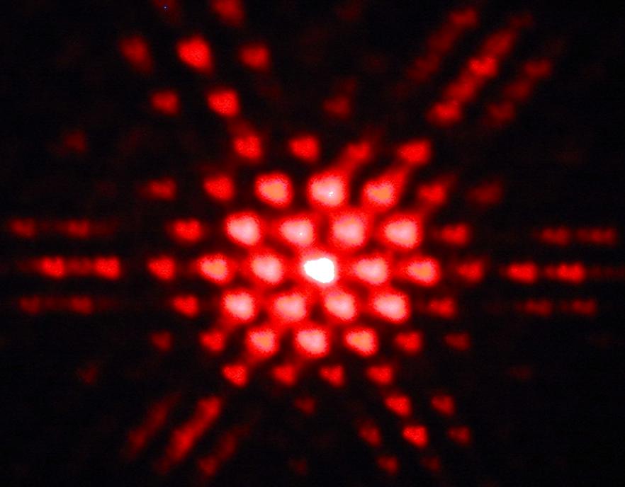 The diffraction pattern from a hexagonal-shaped hole