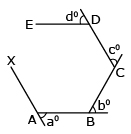 The sum of all the exterior angles of a convex polygon is 4 right angles